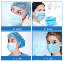 Disposable Nonwoven 3ply Face Mask Civil Use